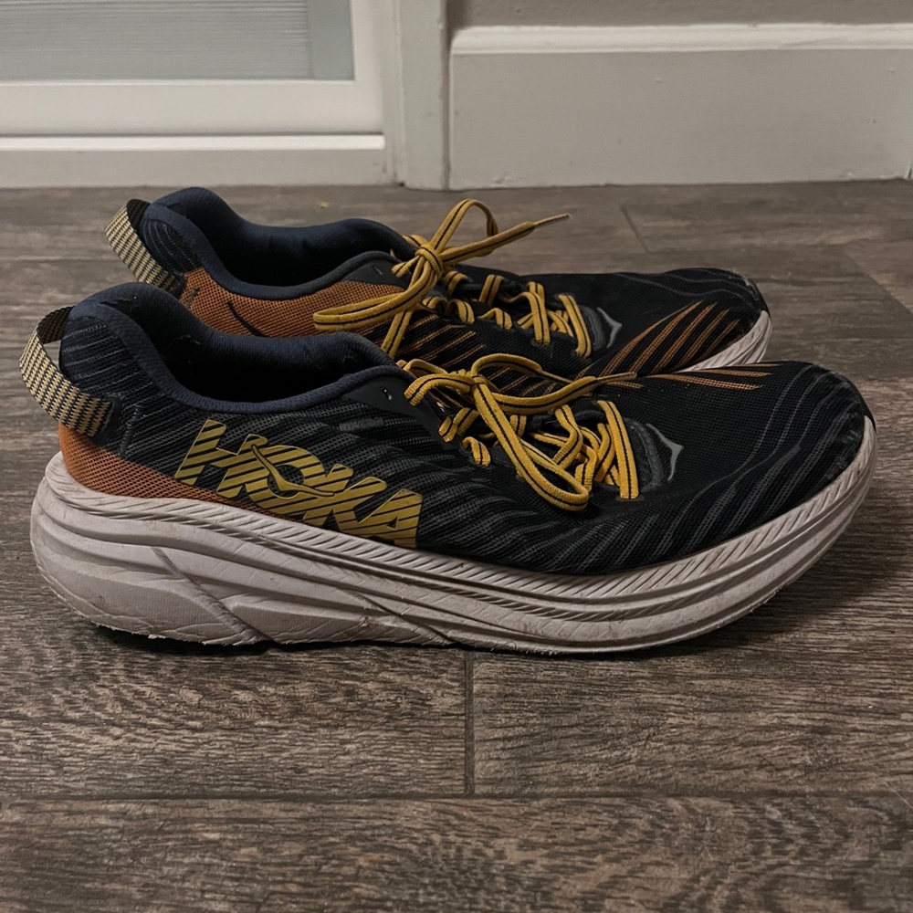 Hoka One One Rincon 3 road running shoes, Majolica Blue Lead US 9M / 11W